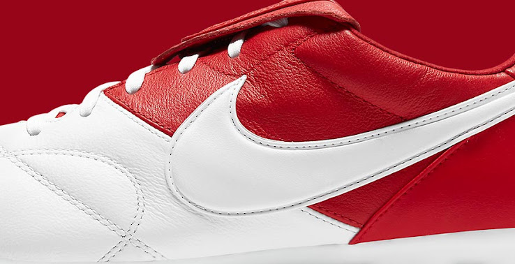 red and white nike boots