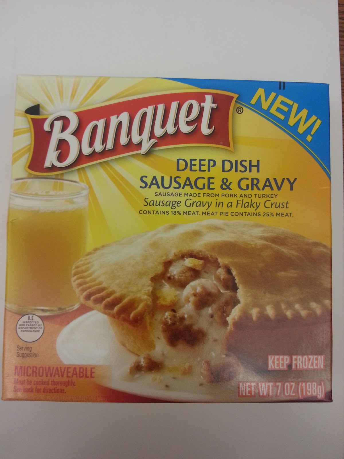 The Recipe Blogger! New Product Review! (Banquet Deep Dish Sausage