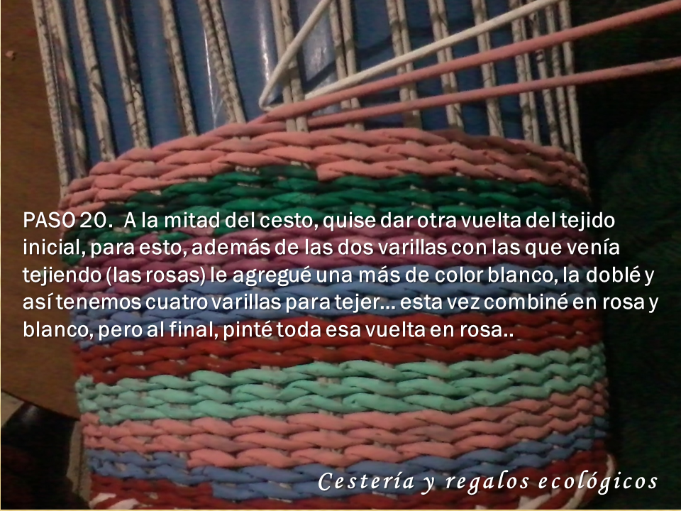 Cestería y regalos ecológicos Isa: Cesto multicolor, grande para ropa