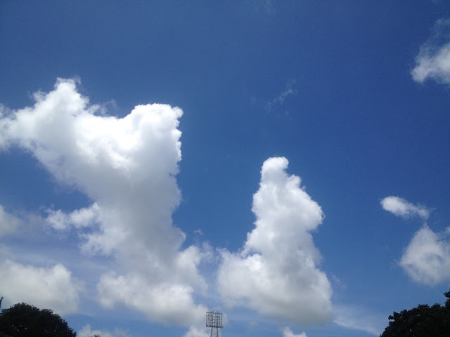 Clouds look like UFO