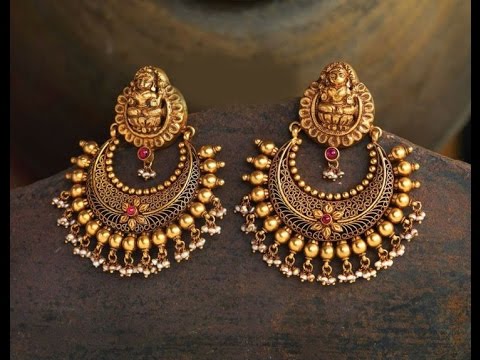 Intricate Filigree 22K Gold Antique Chand Bali Earrings – Andaaz Jewelers