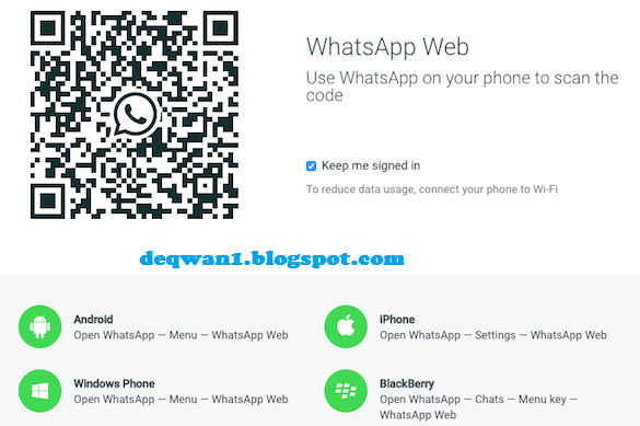 Cara Melihat QR Code Akun Whatsapp Dengan Mudah - Deqwan1 Blog
