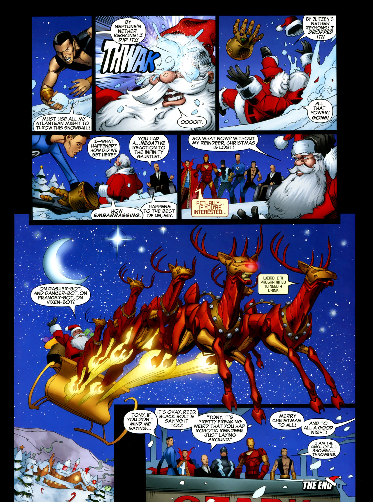 Read online Marvel Holiday Spectacular Magazine comic -  Issue # TPB - 8