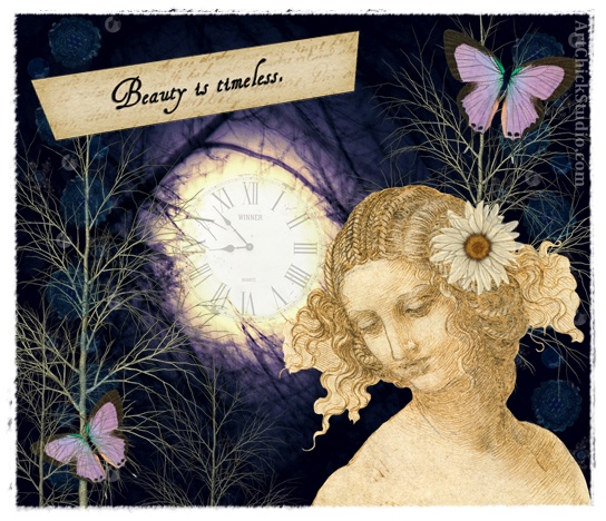 Timeless Beauty Digital Collage