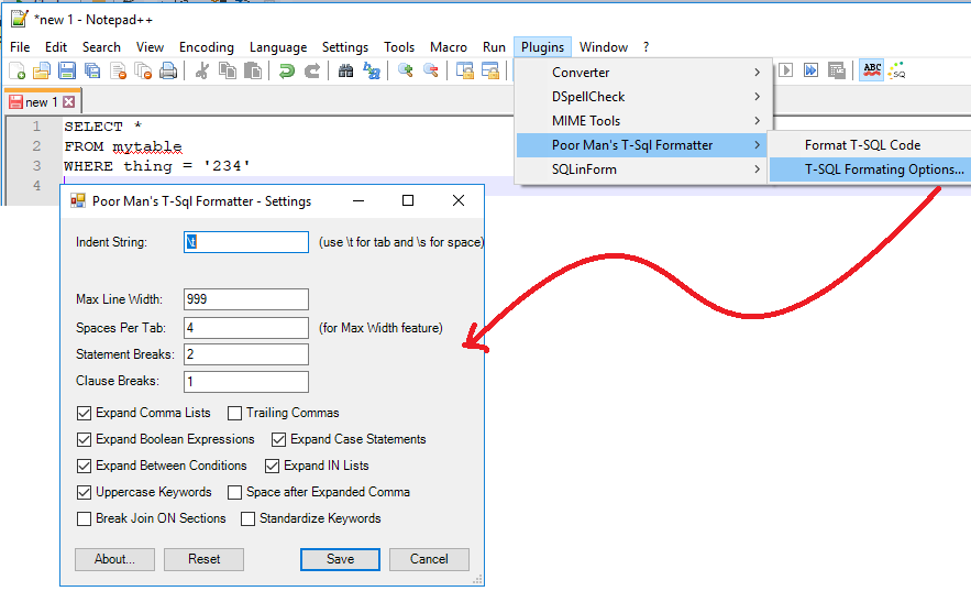 lady runa sql stitcher poor sql format