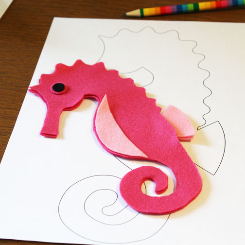 sea horse pattern