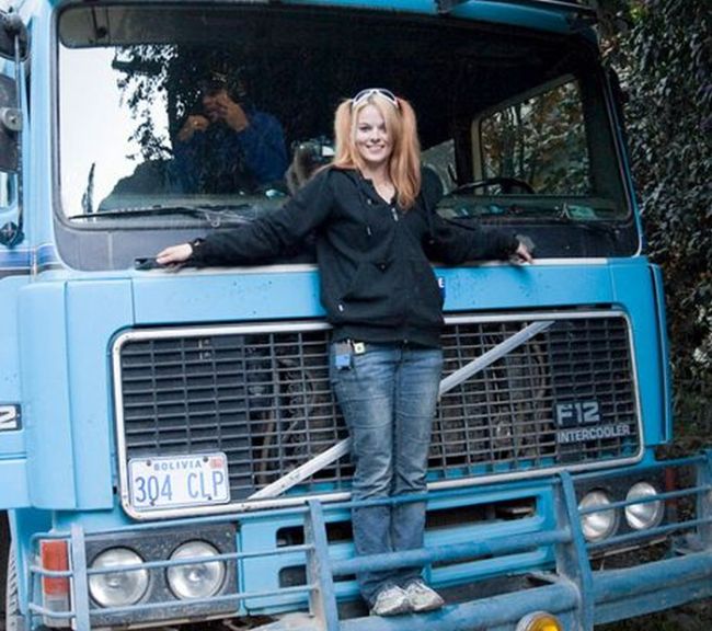 My Funny Lisa Kelly Beautiful Lady Which Is A Truck Driver Pictures