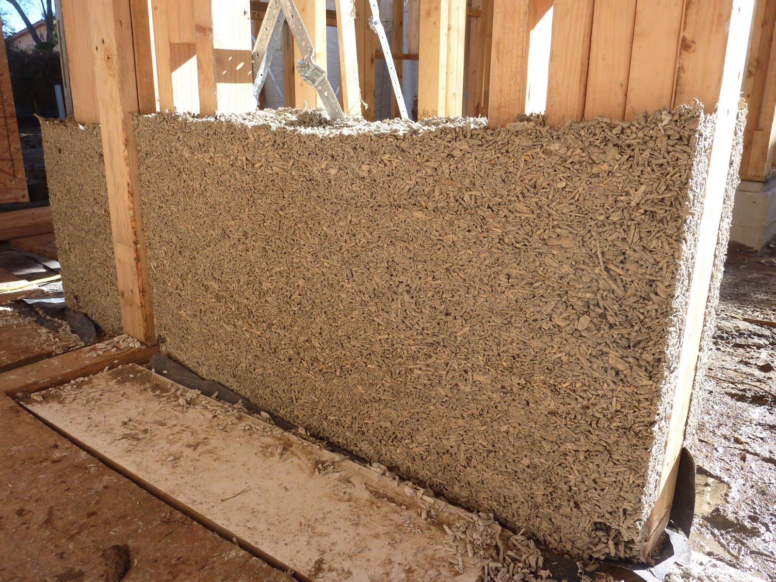 Culburra Hemp House First hemp wall