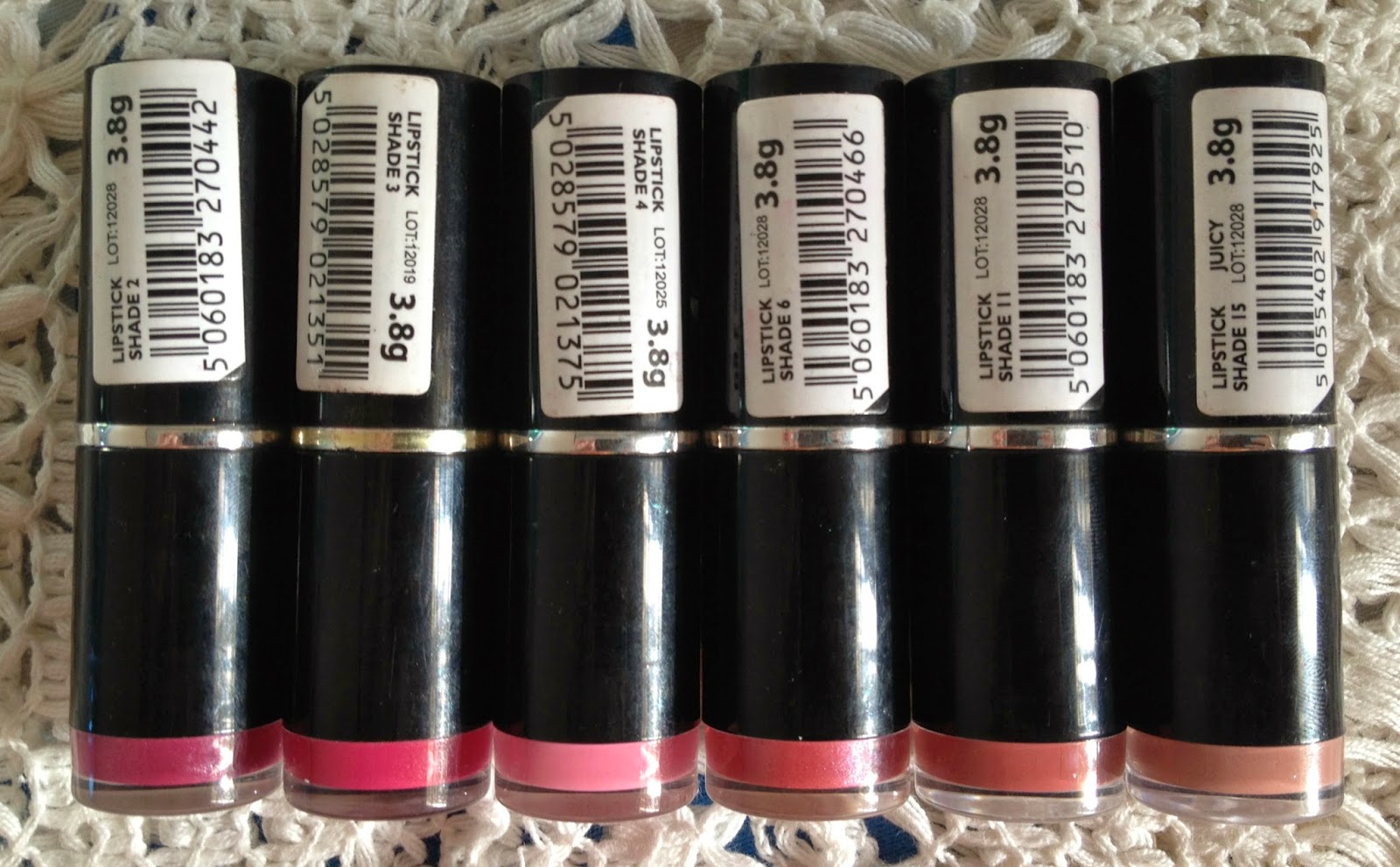 METAL AND MAKEUP Makeup Academy MUA £1.00 Lipsticks Review + Swatches