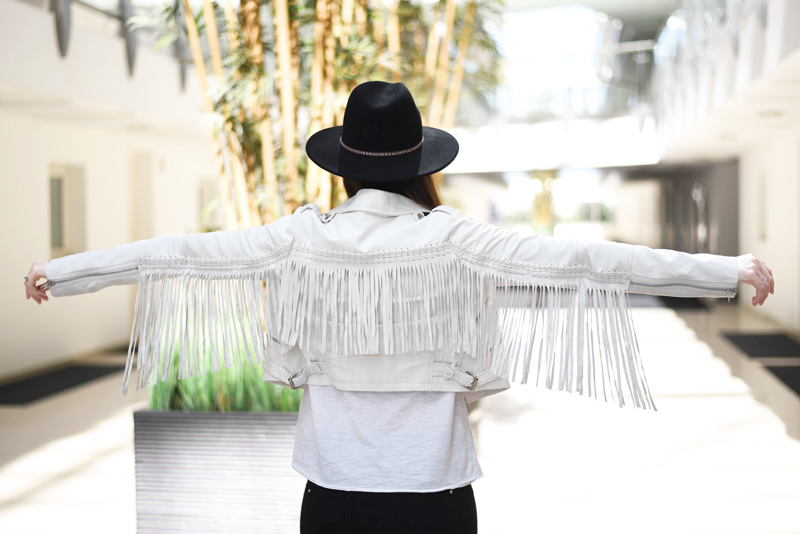 The Style Rawr Spell and the Gypsy Collective White Fringed Leather