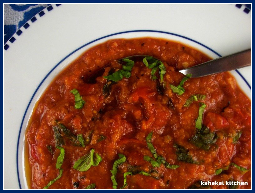 Kahakai Kitchen Jamie Oliver's Bread and Tomato Soup Garden to Pantry