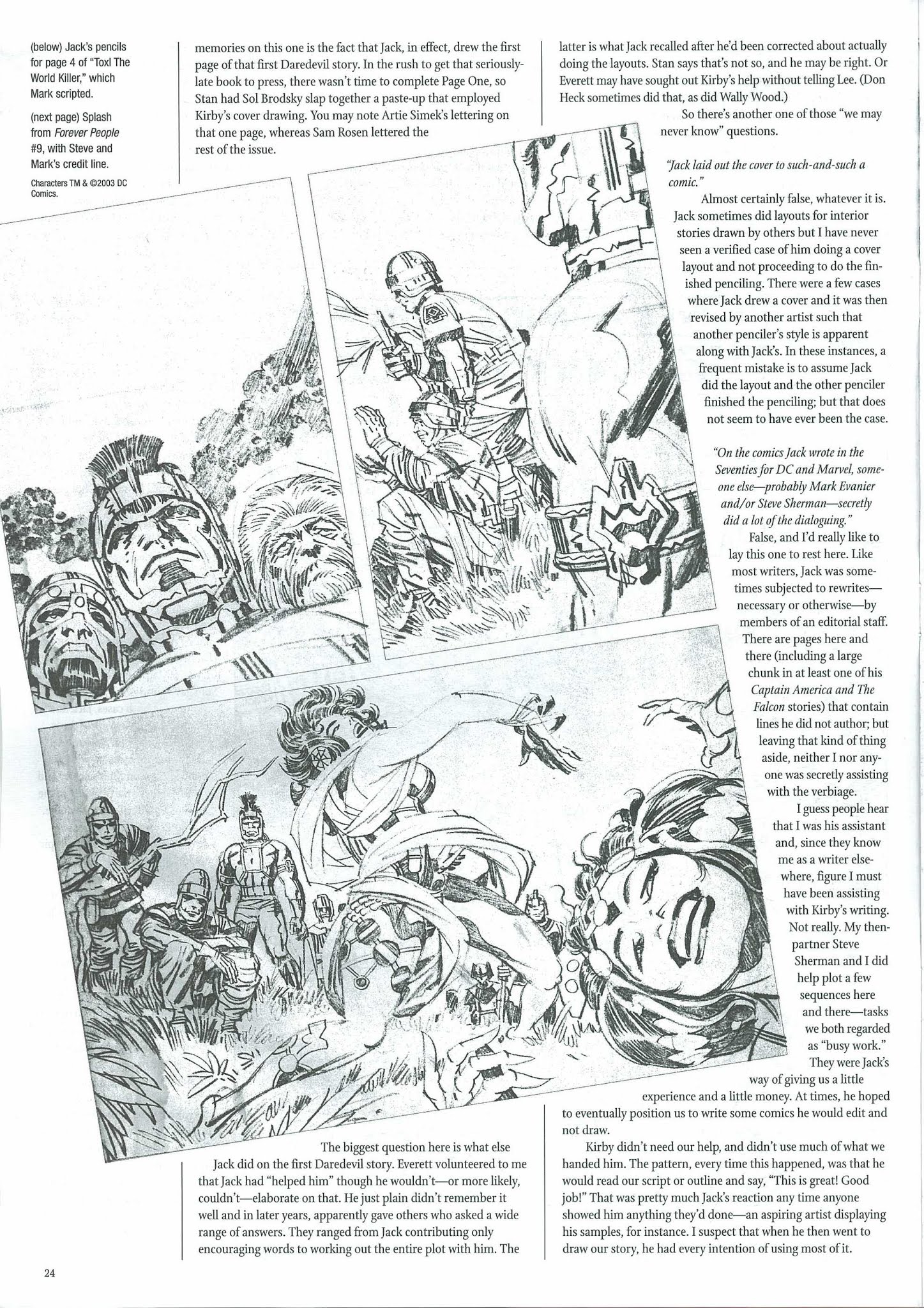 Read online The Jack Kirby Collector comic -  Issue #38 - 26