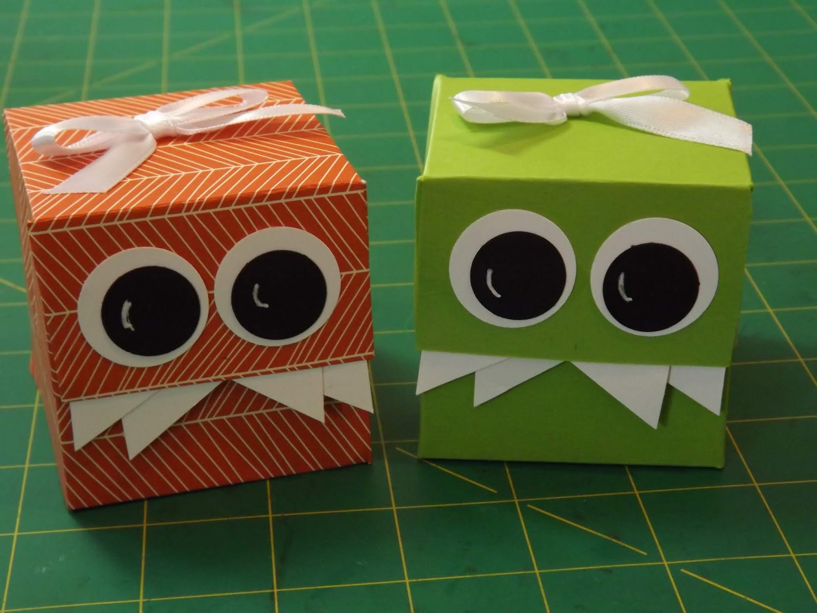 Nanny's Pansy Patch Monster Boxes for Halloween
