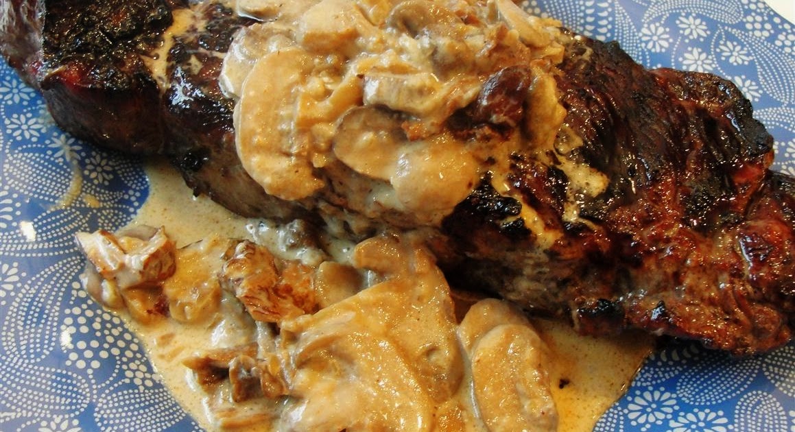 There's always thyme to cook...: Grilled Steak with Mushroom Ragoût