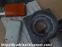 The Hole tile Base is gray and the Orange tip is a spring clamp on the tile