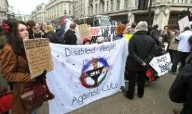Disability campaigners stage central London protest against welfare reforms