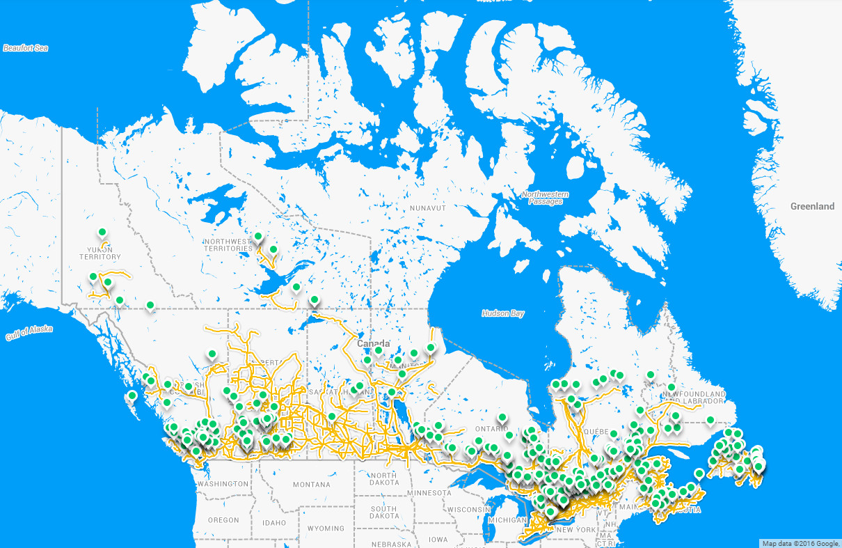 Canadian Hydropower Vivid Maps