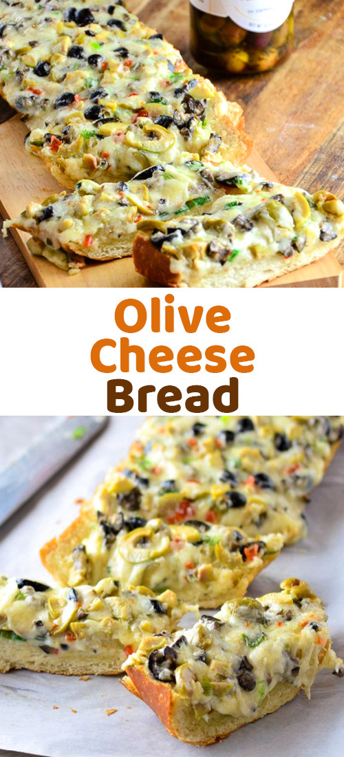 Crunchy Olive Cheese Bread Recipe