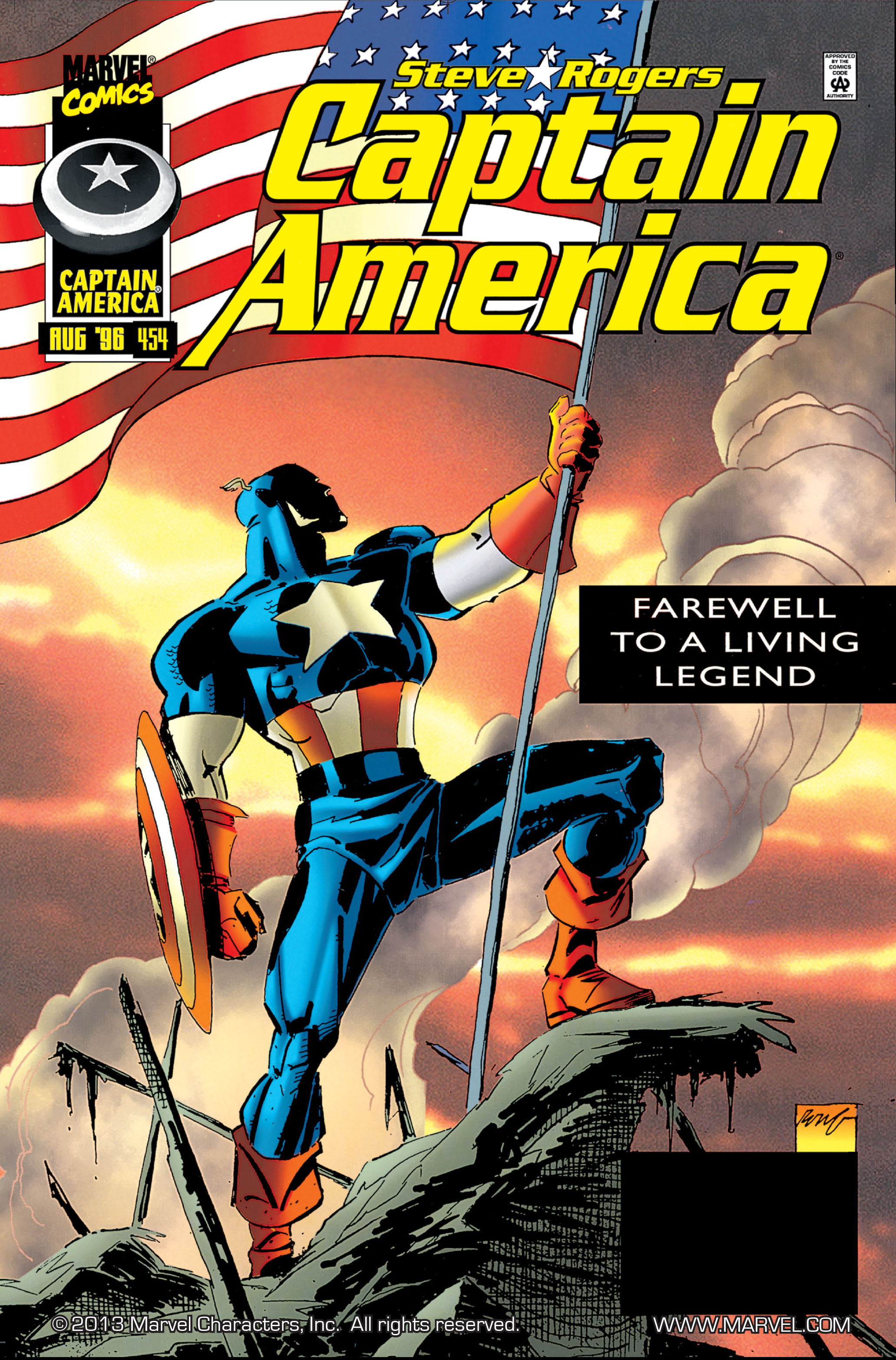 Read online Captain America (1968) comic -  Issue #454 - 1