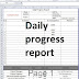 Daily progress report construction excel