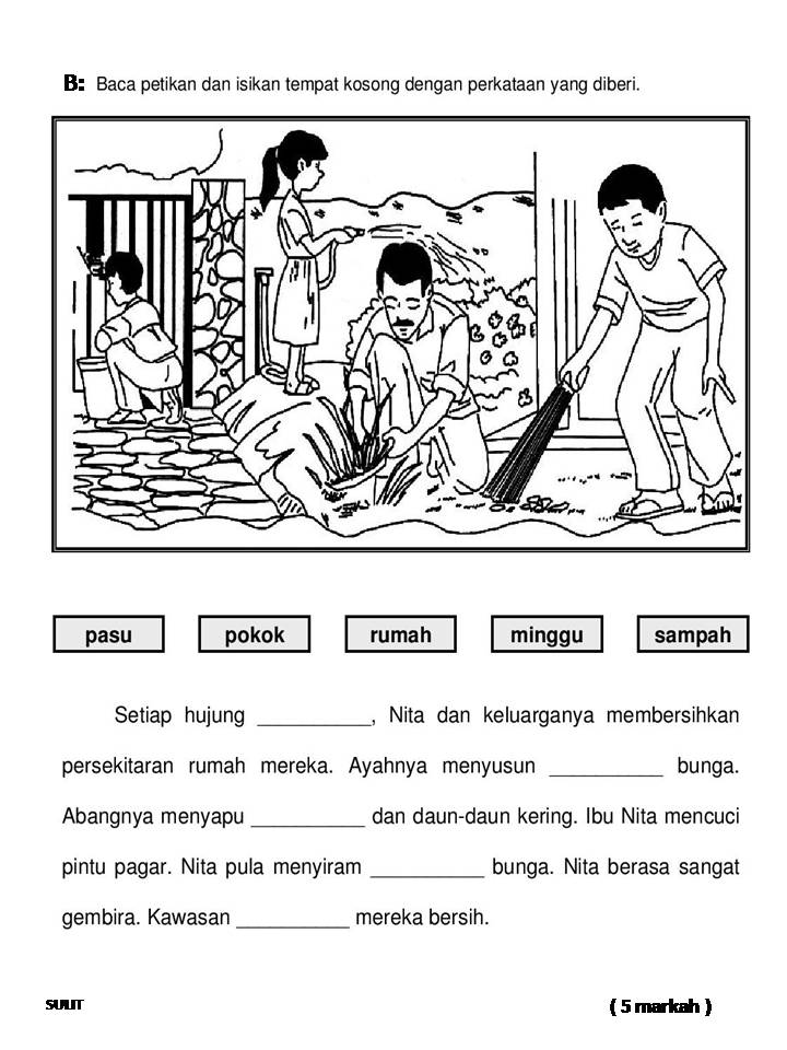 Bahasa Melayu Tahun 3 Penulisan  Gambaran