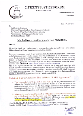 Open letter to MahaRERA Chief Gautam Chaterjee: Builders don’t respect RERA 1