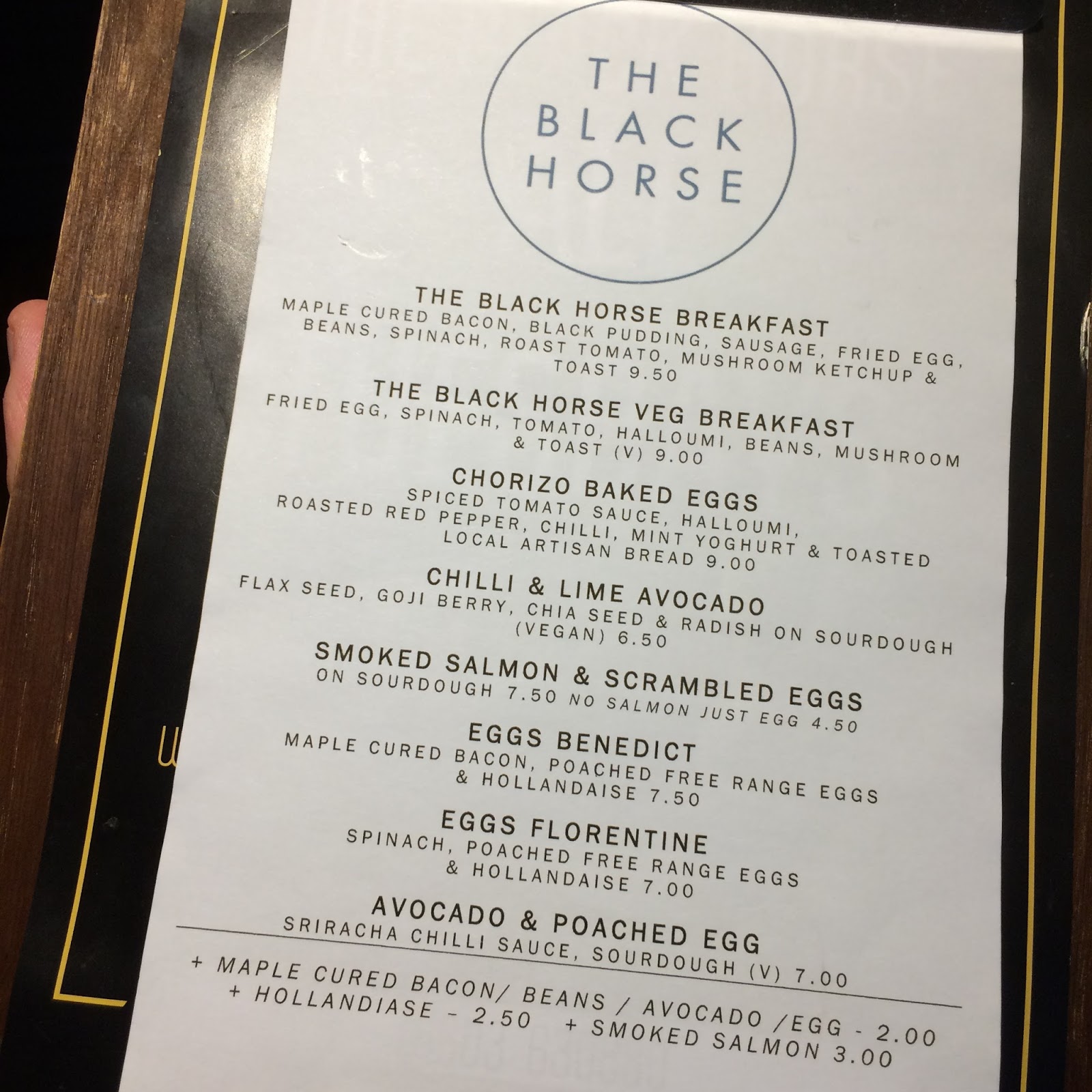 The Fry up Inspector The Black Horse Norwich