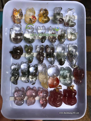 Đá thạch anh ưu linh hồ ly thiên nhiên Đá thạch anh ưu linh hồ ly thiên nhiên