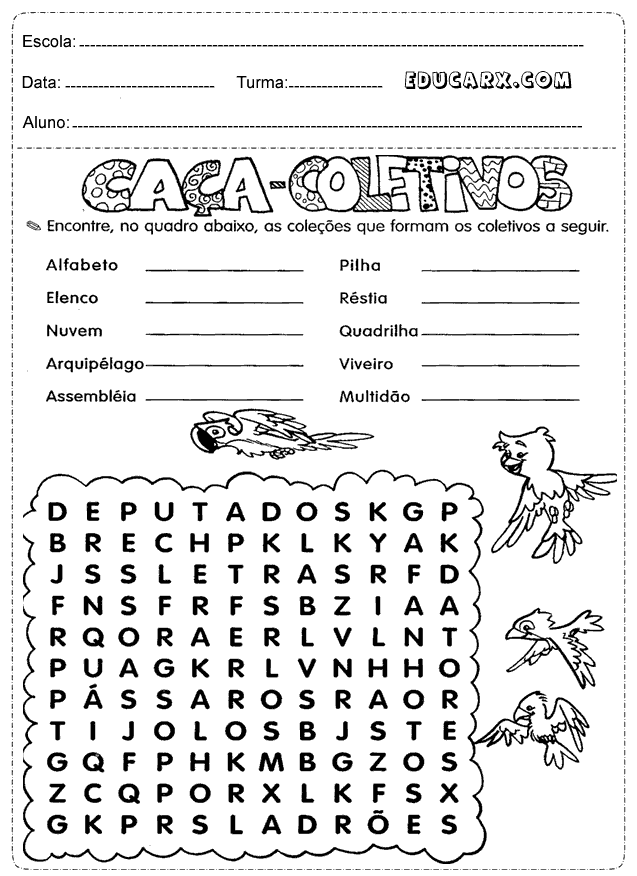 Substantivos comuns que sejam concretos e primitivos Substantivos comuns que sejam concretos e primitivos