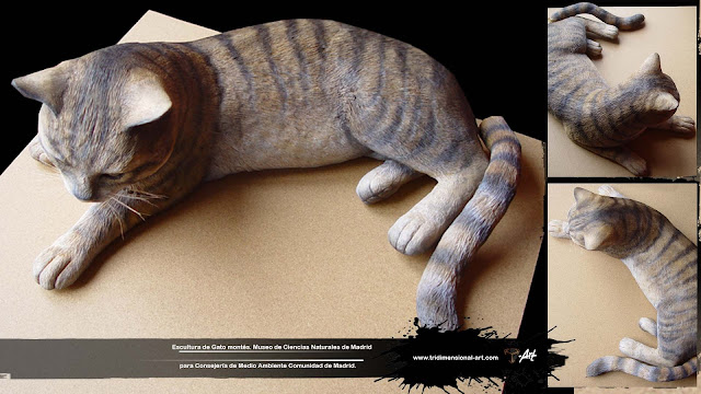 escultura gato montes