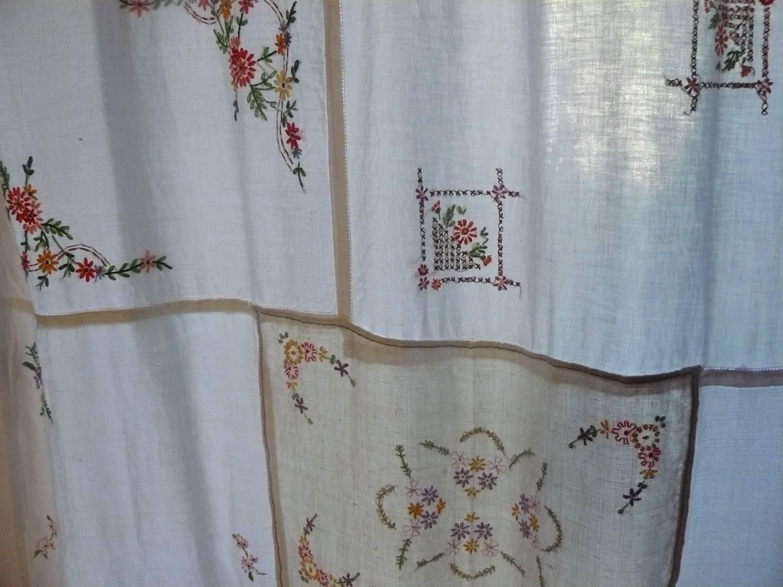 jumbles and pompoms: It's curtains for my vintage linens