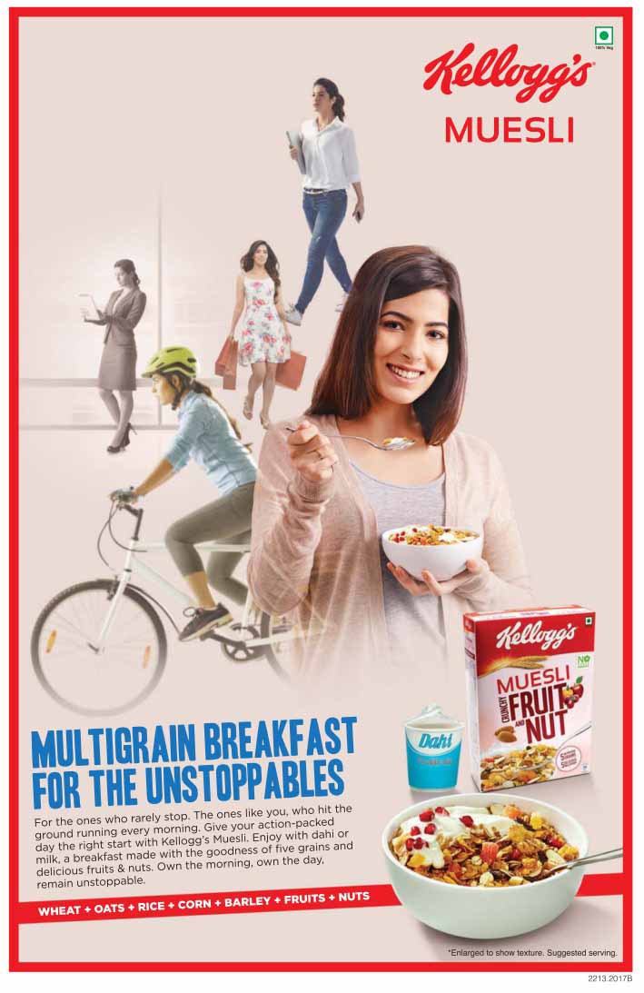 Kellogg’s Muesli Multigrain Breakfast Print Ads Print