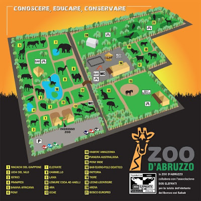 Mappa Zoo d'Abruzzo