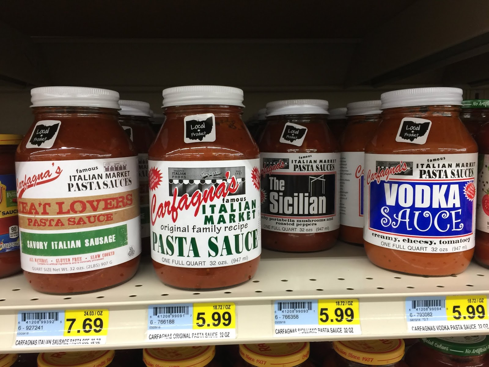 Retiring Guy's Digest This week in the pasta sauce aisle at Woodman's