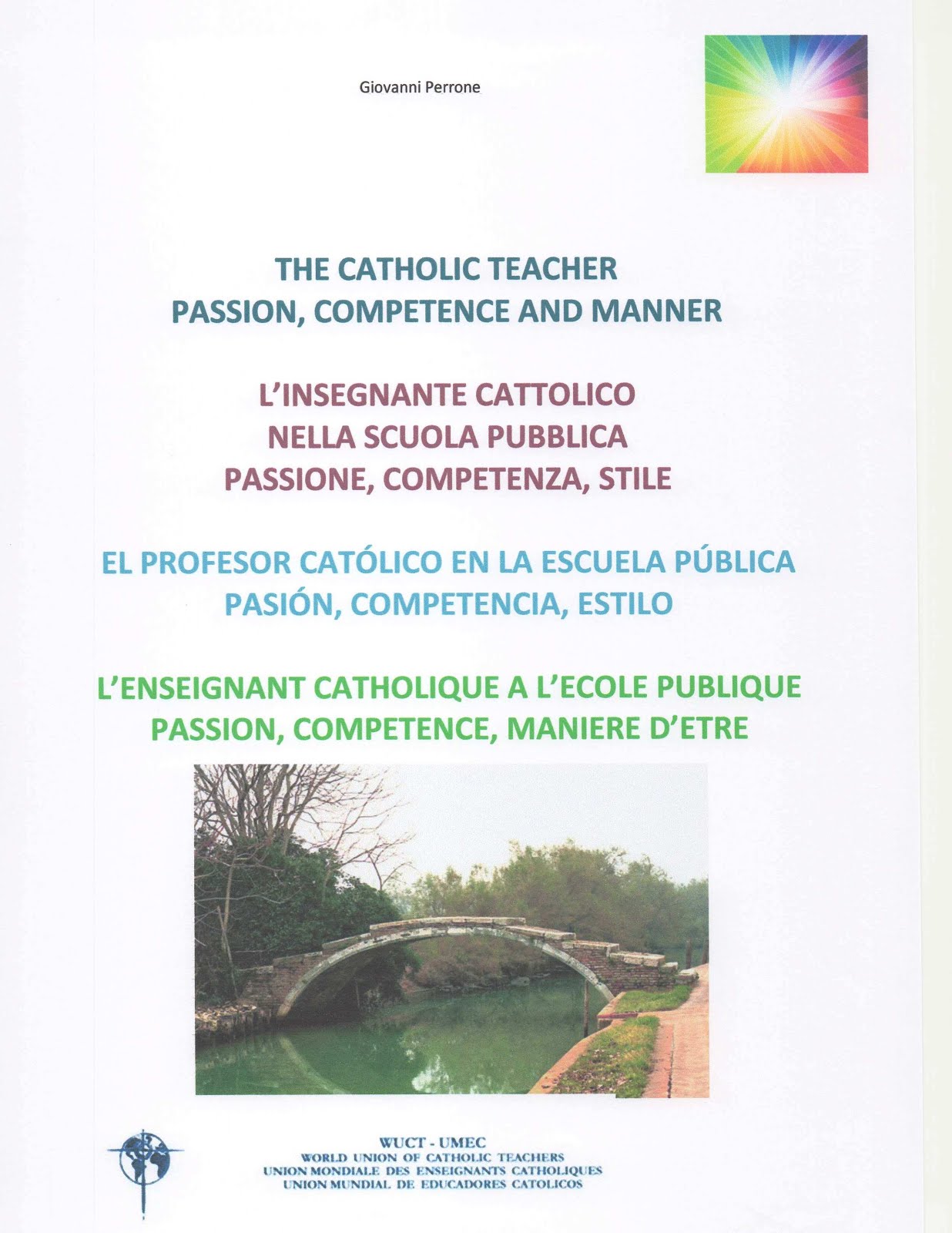 INSEGNANTE CATTOLICO - CATHOLIC TEACHER