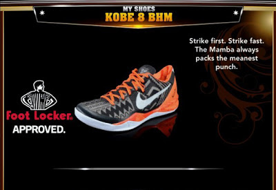 NBA 2K13 Rosters Kobe 8 BHM Colorways Shoes