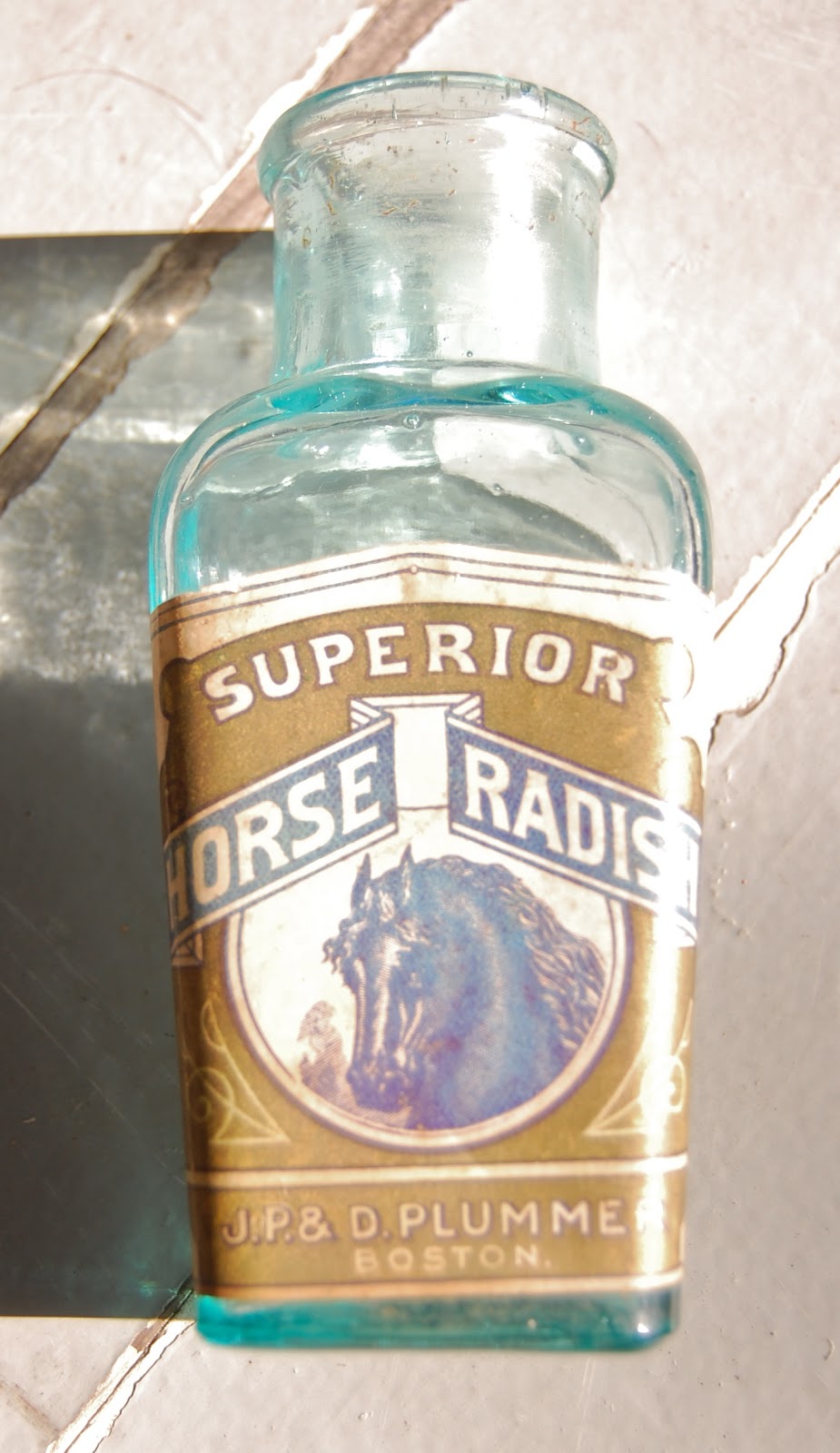 Wunderful Things Superior Horseradish Jar Boston