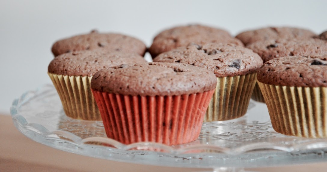 Schokoladen-Muffins mit Schoko-Crunch