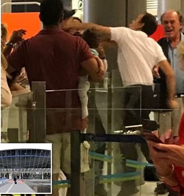 Disgusting! Airport Worker Punches Passenger In The Face While He Carried His Baby