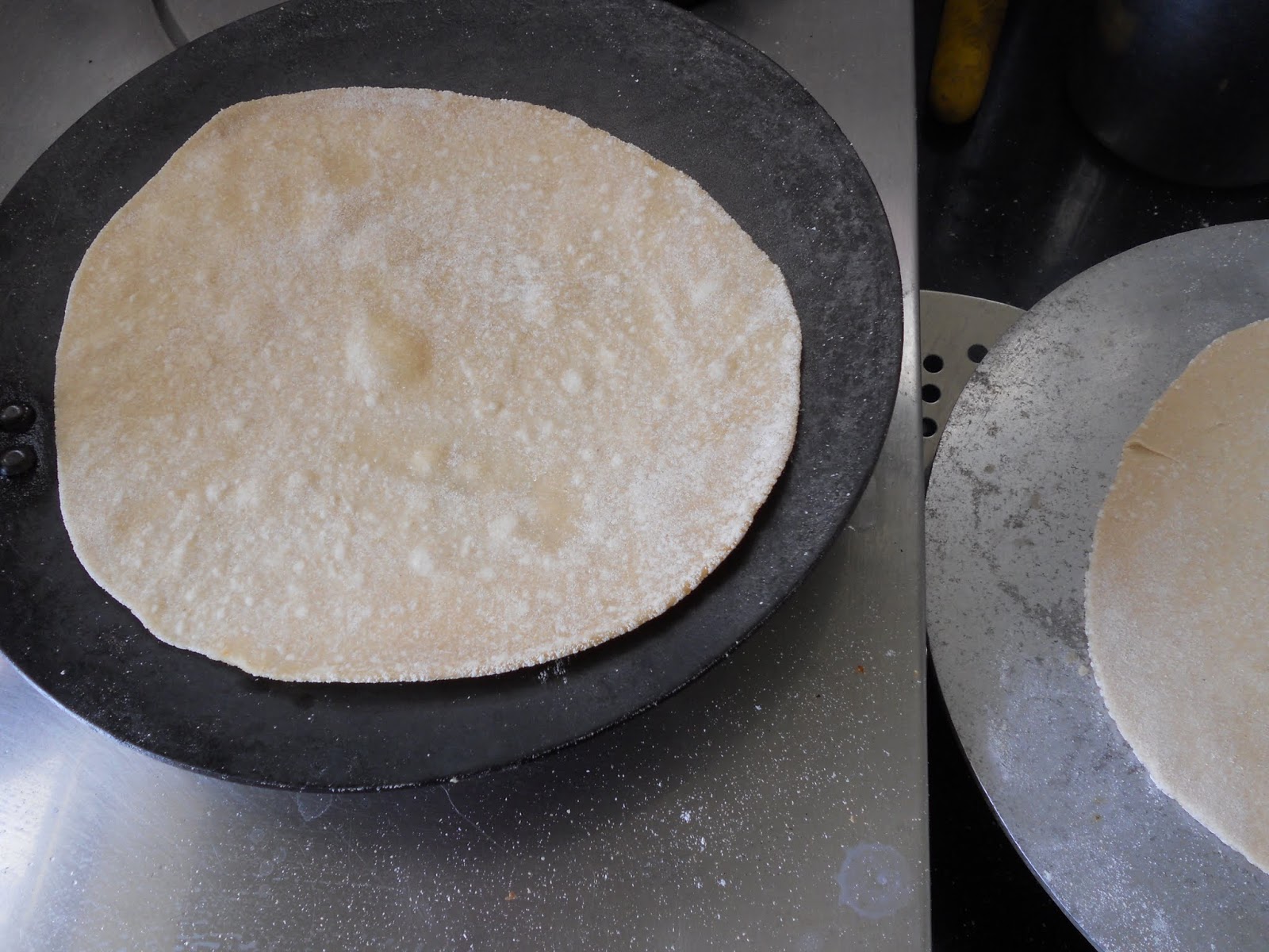Making Rotis, Roti Fry Pan