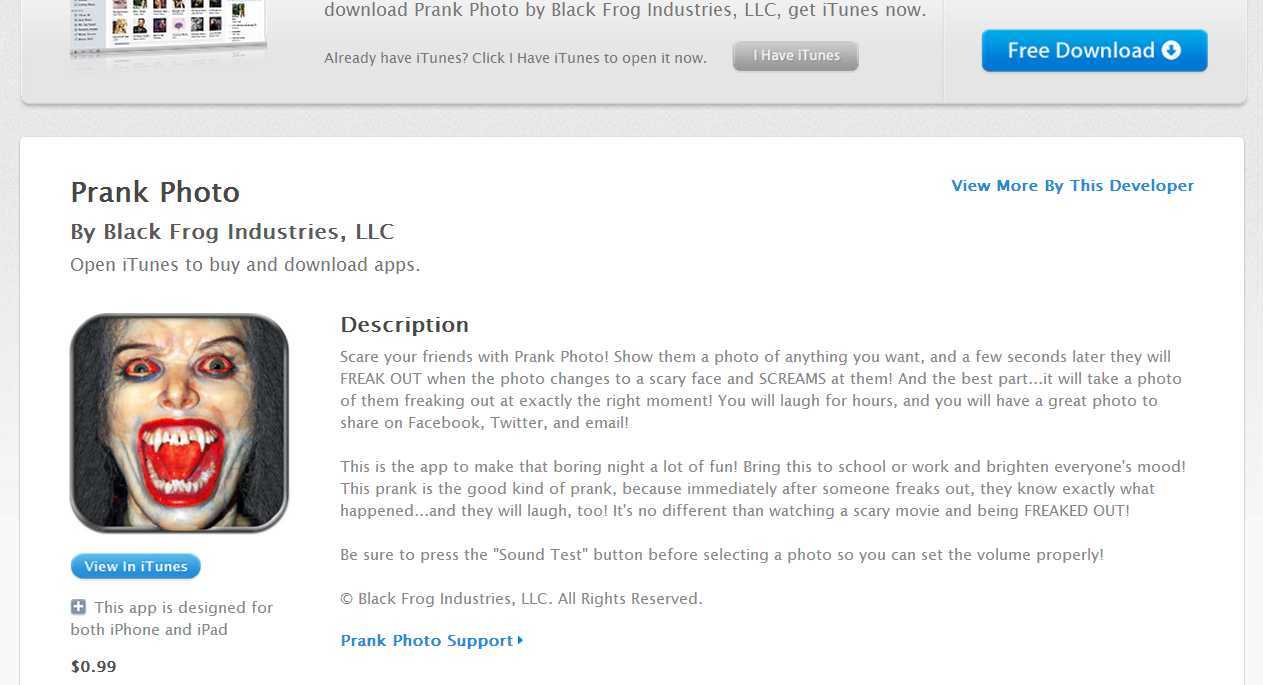 Apple App To Make Prank And Screaming Photos Scare your friend is a free software application from the other subcategory, part of the games & entertainment category. connect communicate converse collaborate get social