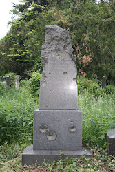 Vandalized Jewish Gravestone
