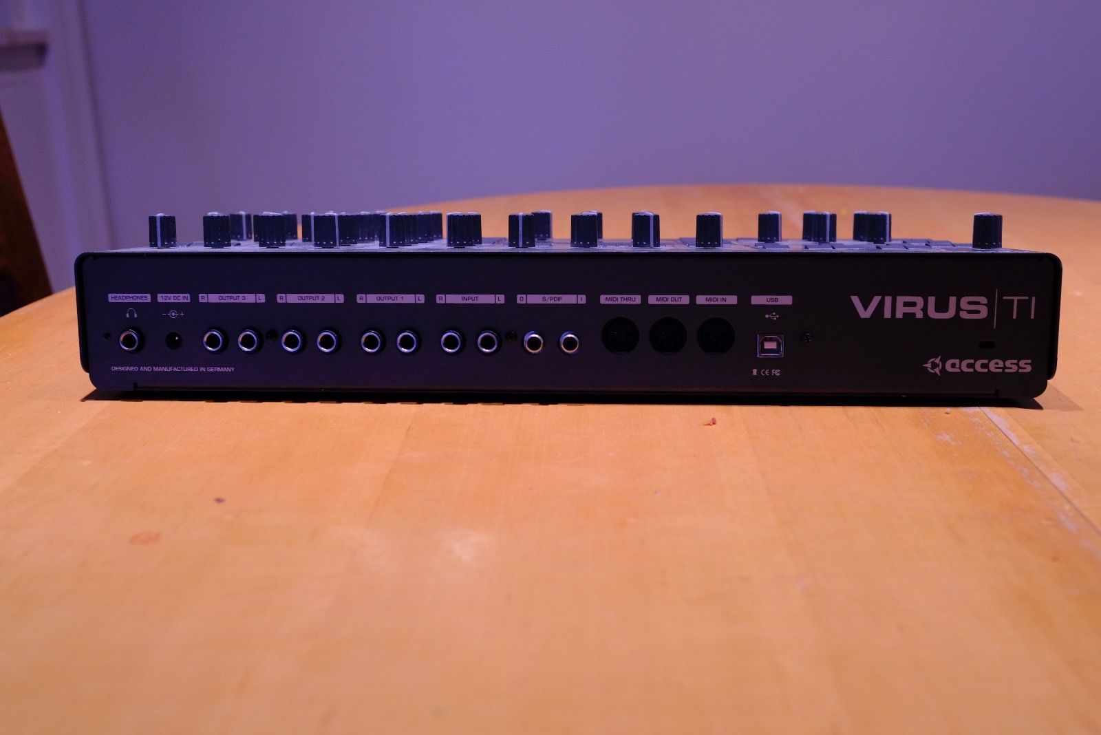 MATRIXSYNTH Access Virus TI2 Desktop Synthesizer with Rackmount ears