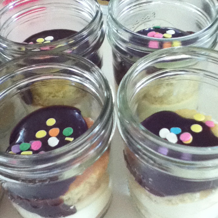 like a pretty petunia Birthday Cake in a Bottle