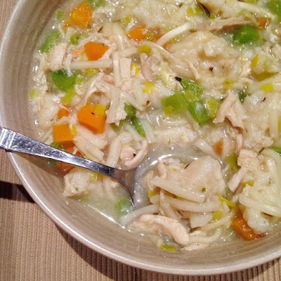 Homemade Healthy Chicken and Dumpling Soup