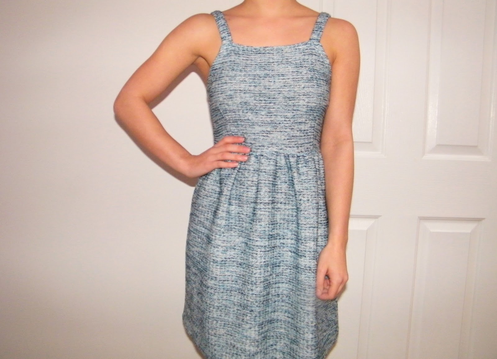 Miss Selfridge Blue Knitted Pinafore Miss Selfridge Blue Knitted Pinafore