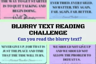 Blur Text Reading Challenge | Can you Read Blurry Text?