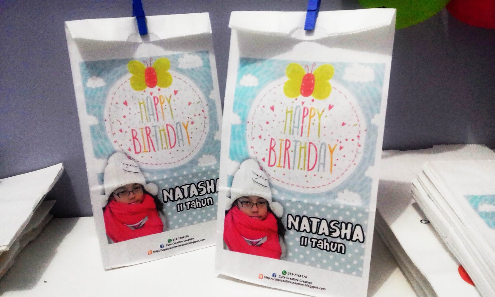 Printed Goodies Bag Happy Birthday Nastasha