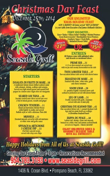 Seaside Grill Pompano Hy Holidays 2017 From Seaside Grill