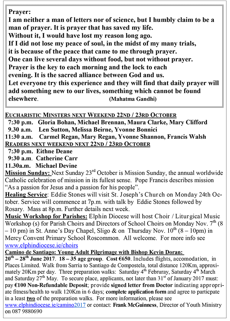 St Joseph s Parish Newsletter October 2016 st-joseph-s-parish-newsletter-october-2016